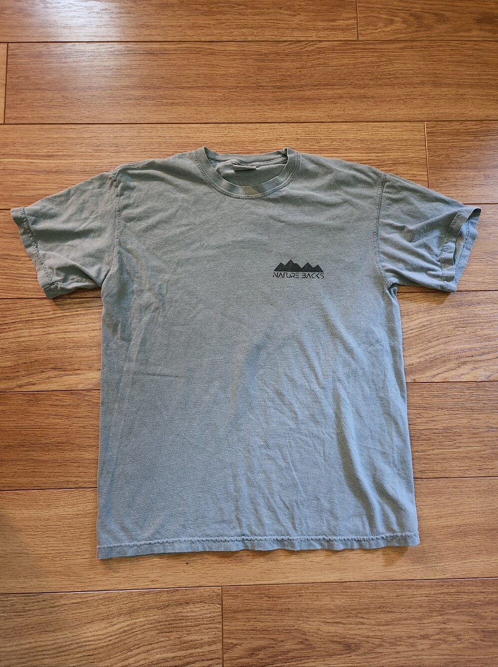 Nature Backs Comfort Colors Cotton Short Sleeve Tee Gray Medium